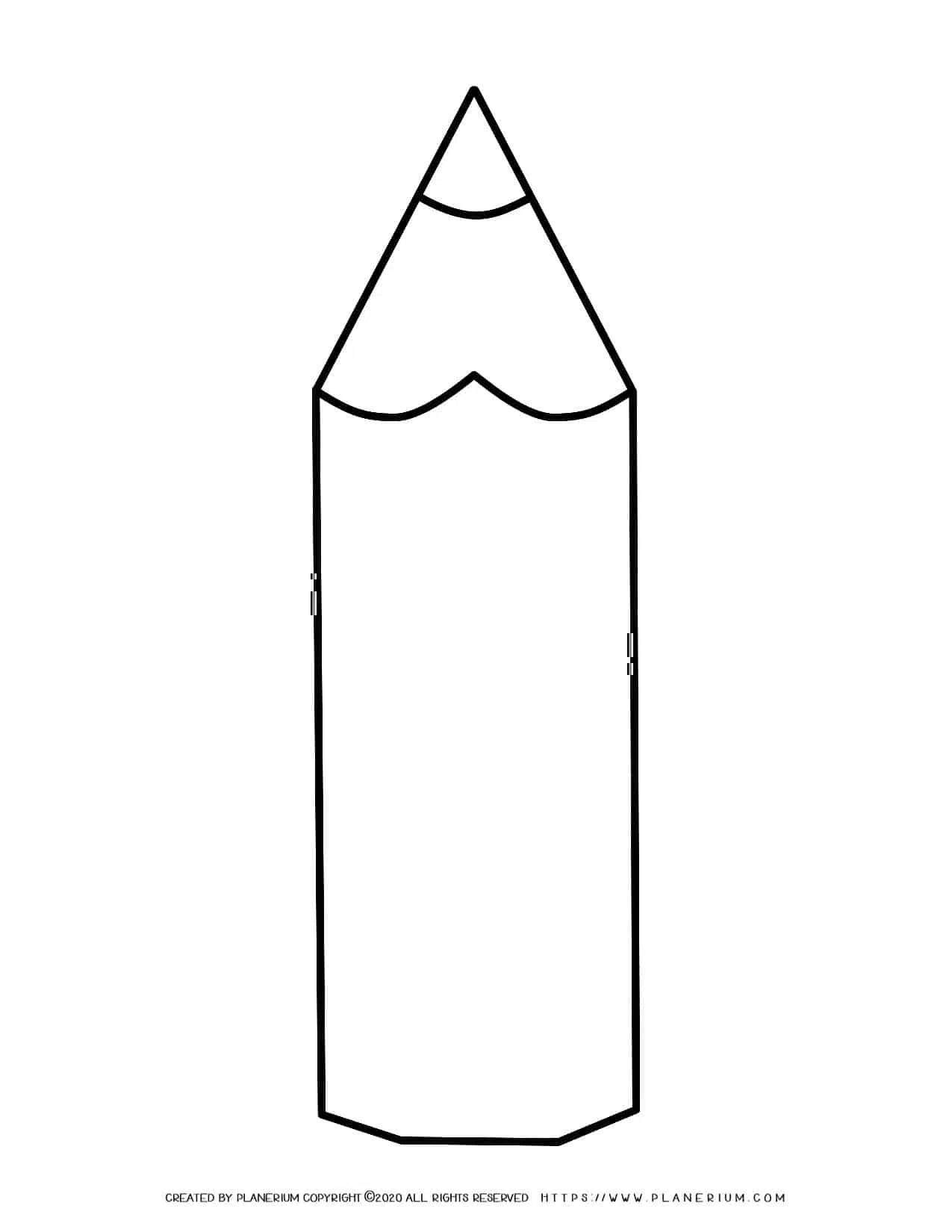 Big Pencil Template
